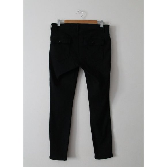 The GREAT. The Skinny Armies Corduroy Pants in Washed Black Size 27 - Picture 4 of 10